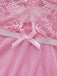 Pink 1950s Lace Spaghetti Strap Bow Nightgown
