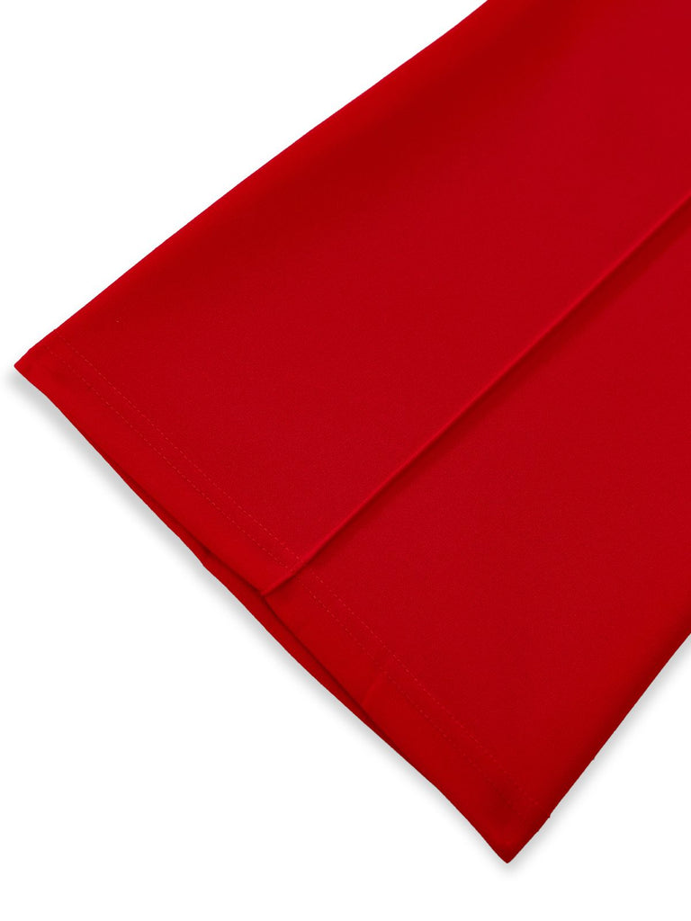 1970s High-Waisted Solid Flare Pants