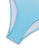 Light Blue 1940s Bow Spaghetti Strap One-Piece Swimsuit