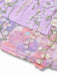Purple 1940s 3D Floral Bow Strap Mesh Dress