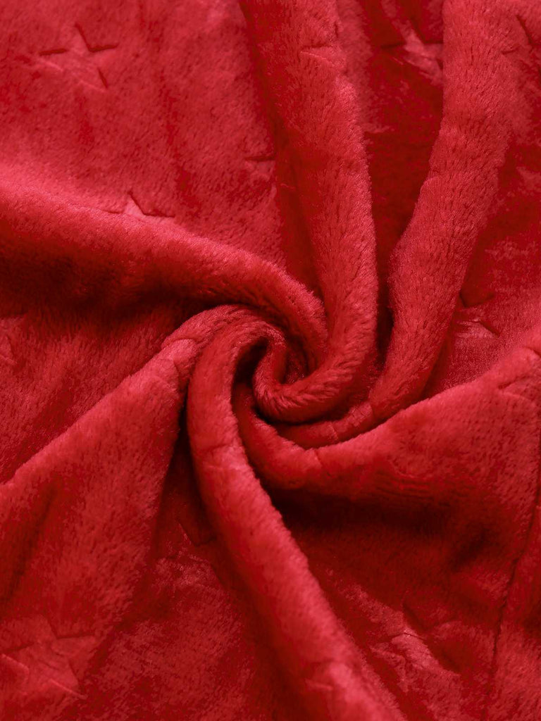 1940s Christmas Gingerbread Hooded Flannel Robe