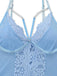 Light Blue 1930s Strap Lace Heart Nightgown