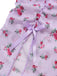 Lavender 1930s Ditsy Floral Bow Slip Nightdress