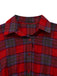 1940s Tartan Plaid Long Sleeve Belted Shirt Dress