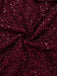 [Pre-Sale] Wine Red 1930s Sequin Bow Maxi Mermaid Dress