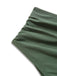 2PCS 1940s Solid Boho Ruffled Skirt Swimsuit