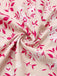Pink 1940s V-Neck Floral Puff Sleeve Dress