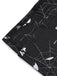 Black 1950s Halloween Print Slit Midi Dress