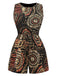 Multiclor 1970s Boho Irregular Print Romper