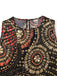 Multiclor 1970s Boho Irregular Print Romper