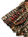 Multiclor 1970s Boho Irregular Print Romper