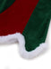 Red & Green 1960s Christmas Plush Trim Dress Set