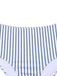 1950s Stripes Criss-Cross High-Waist Bikini Set