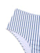 1950s Stripes Criss-Cross High-Waist Bikini Set
