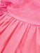 Pink 1930s Solid Embroidery Chiffon Maxi Dress