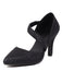 Pointed Toe Glitter Oblique Strap High Heels