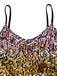 Multicolor 1980s Sequin Bodycon Spaghetti Strap Dress
