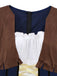 1940s Western Cowgirl Costume Dress With Whip
