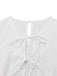 White 1950s Pure Cotton Eyelet Puff Sleeve Top