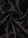 Black 1960s V-Neck Floral Lace Bodycon Dress