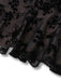 Black 1960s V-Neck Floral Lace Bodycon Dress