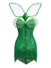 1970s Sparkling Green Fairy Costume Dress With Wings