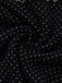 Black 1960s Dots Halloween Ghost Sweater Dress
