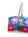Blue 1960s Cartoon Floral Spaghetti Straps Swimsuit