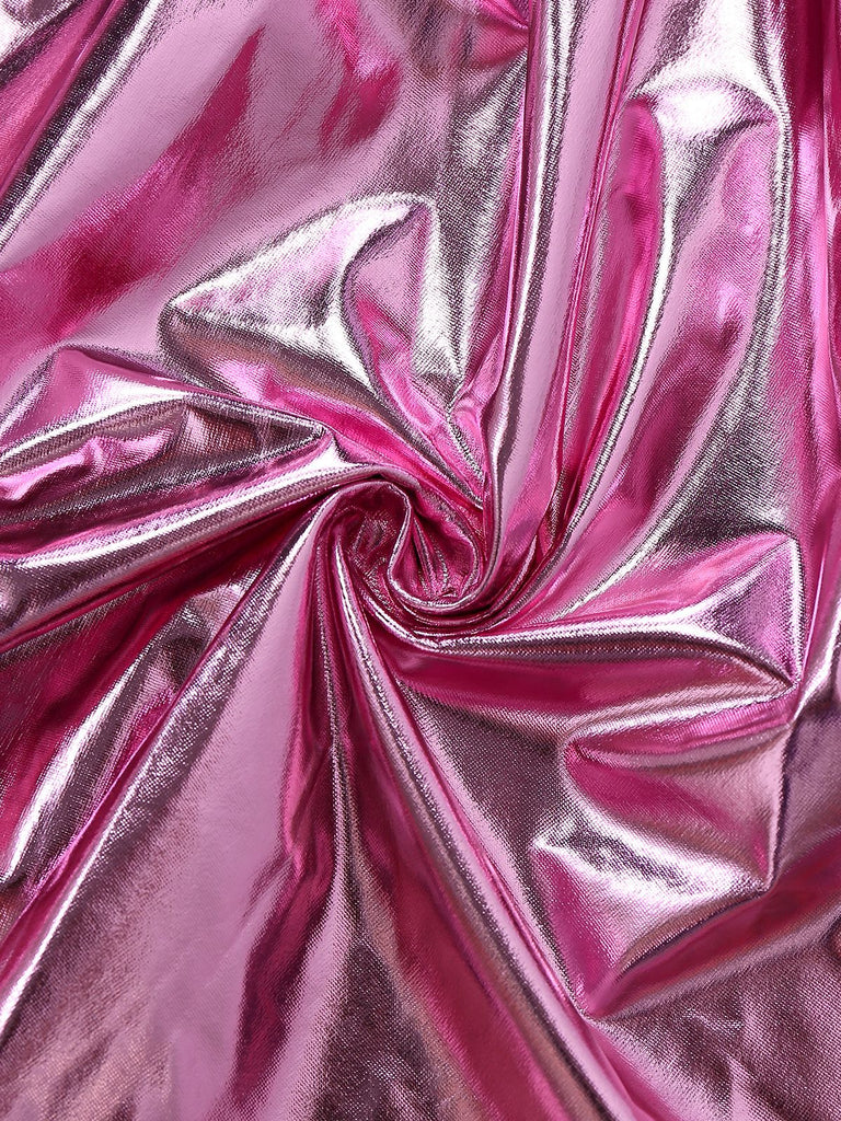 1980s Metallic Spaghetti Strap Party Dress