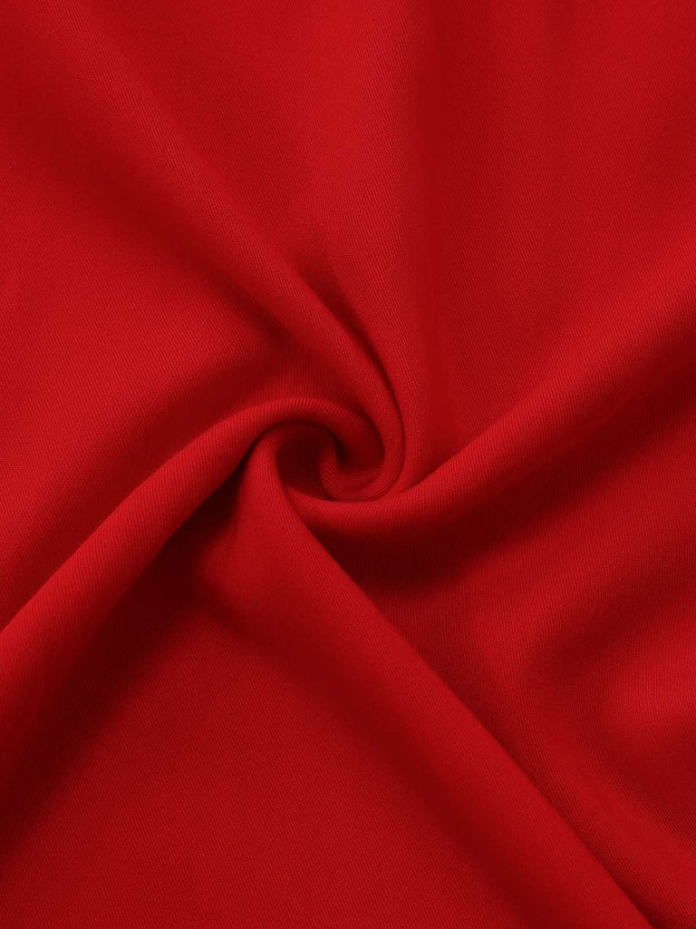 1950s Sleeveless Backless Smocked Waist Slip Dress