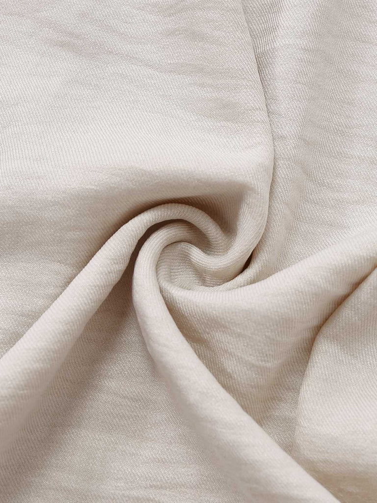 White 1970s One-Shoulder Ruffled Belted Jumpsuit