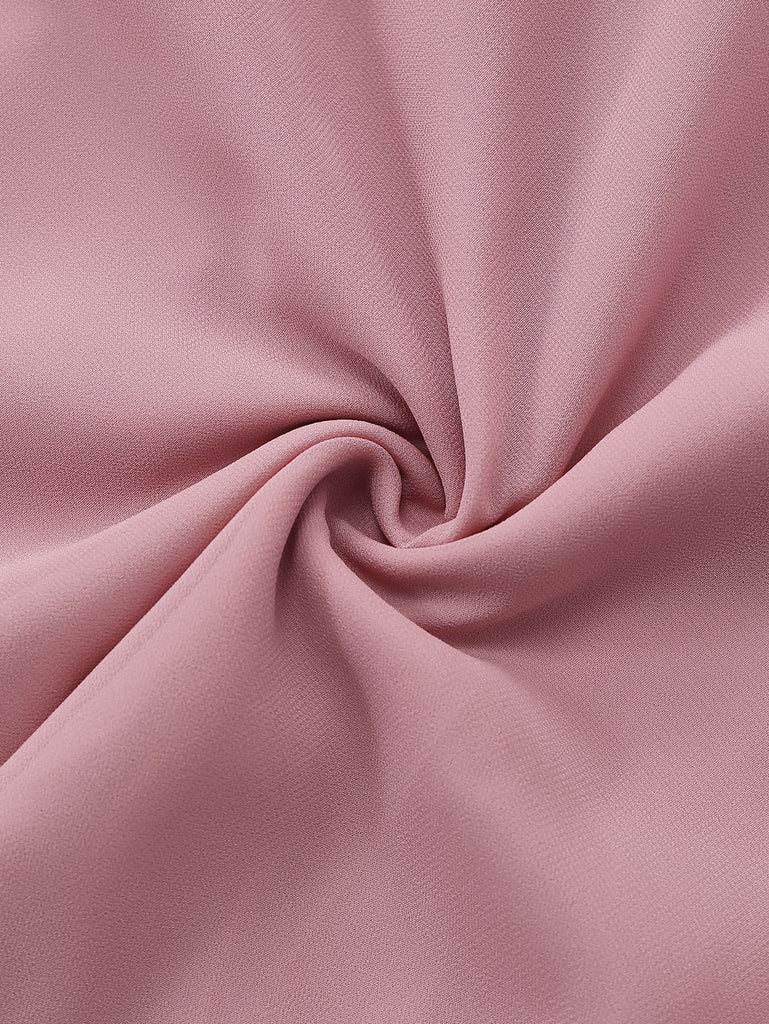 1950s Solid Beaded Sequined Sleeveless Patchwork Dress