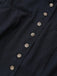 Black 1950s Stand Collar Long Sleeve Jacket