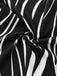 Black & White 1930s Irregular Print Halter Jumpsuit