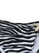 1960s Zebra Print Sea Star Accents Bandeau Bikini Set