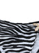 1960s Zebra Print Sea Star Accents Bandeau Bikini Set