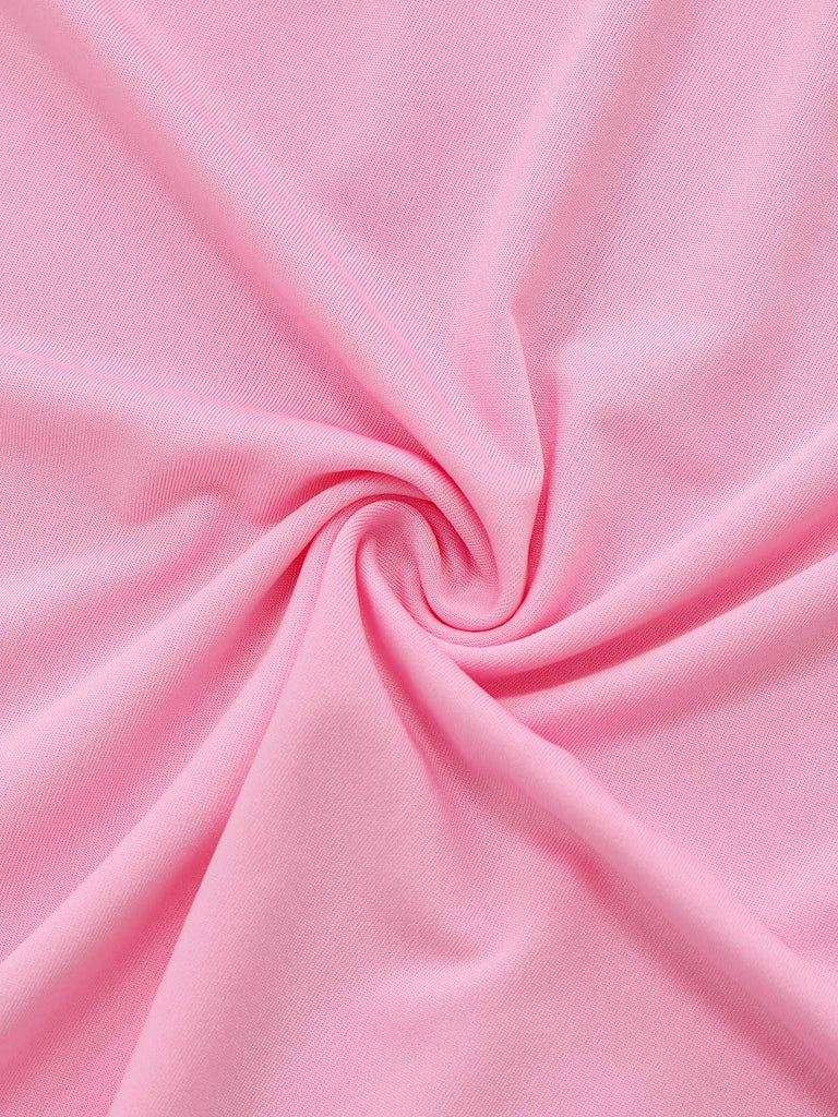 1940s Spaghetti Strap Lace Bow Nightgown