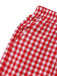 Red 1980s Plaid Casual Style Palazzo Pants
