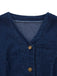 Blue 1970s Pockets Sleeveless A-Line Denim Dress
