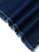 Blue 1970s Pockets Sleeveless A-Line Denim Dress
