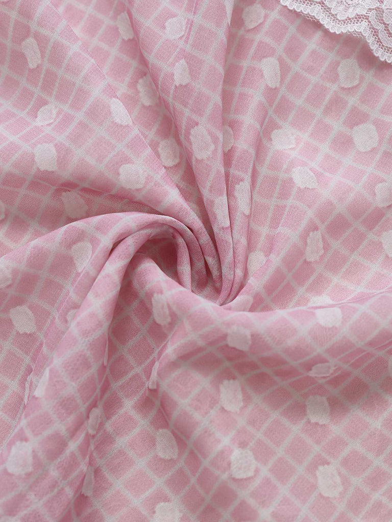 1970s Halter Boho Floral Lace Maxi Dress