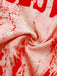 Red 1950s Blood Print Halloween Horror Dress