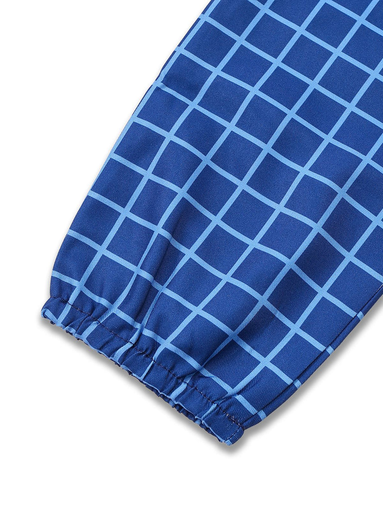 Blue 1940s Plaid Orphan Esther Dress