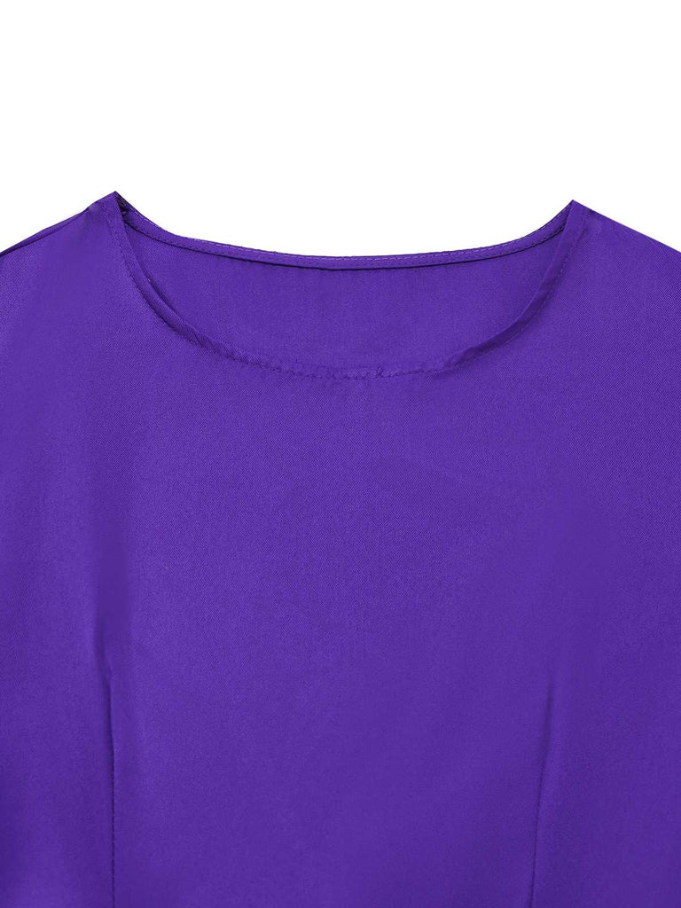 Purple 1960s Daphne-Inspired Mod Dress Set