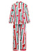1950s Christmas Gingerbread Candy Cane Pajama Set