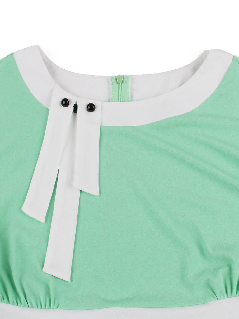 Ice Green 1950s Vintage Swing Dress 3
