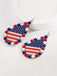Independence Day Flag Beaded Earrings: vintage detail work for the woman who notices