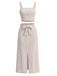 Khaki 1940s Vintage Classic Skirt 2