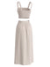 Khaki 1940s Vintage Classic Skirt 3