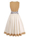 Khaki 1950s Vintage Classic Dress 2